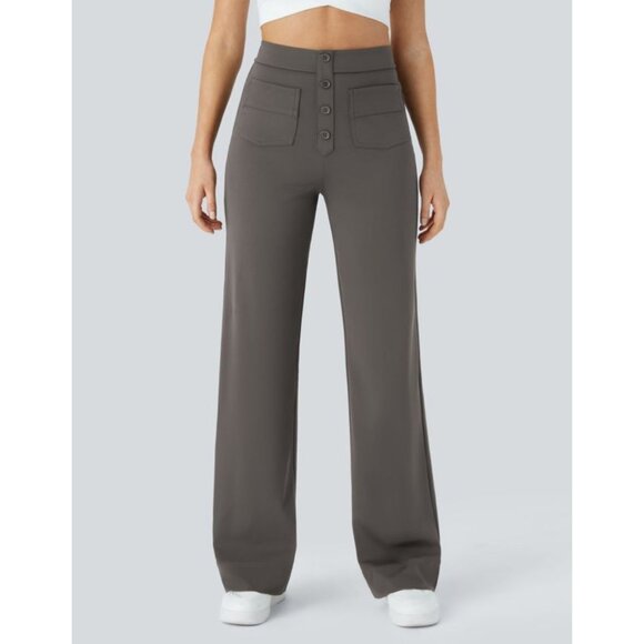 HALARA Women's Straight Leg Pants - Dark Gray - Picture 9 of 9